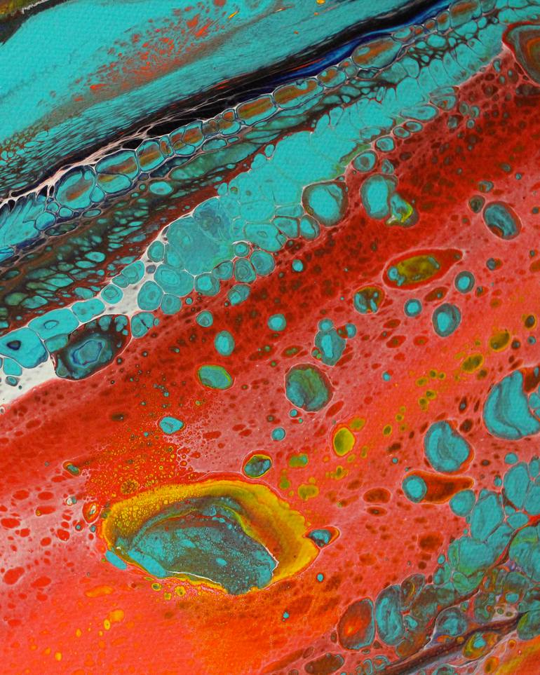 Original Abstract Expressionism Abstract Painting by Nancy Mcintyre