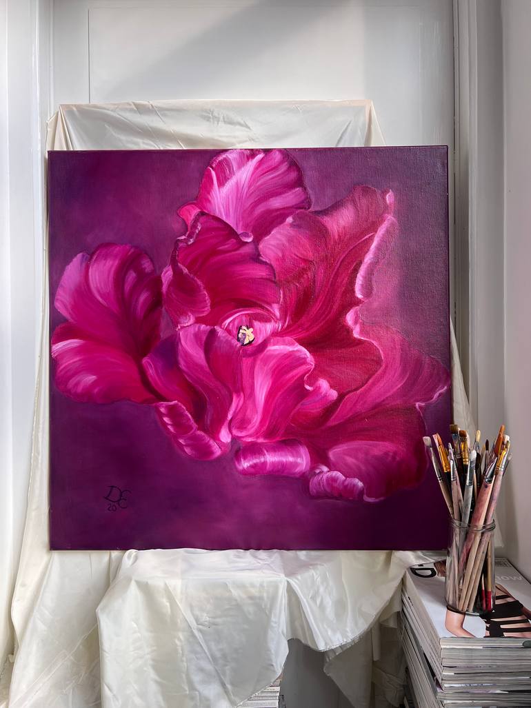 Original Realism Floral Painting by Daria Eibert