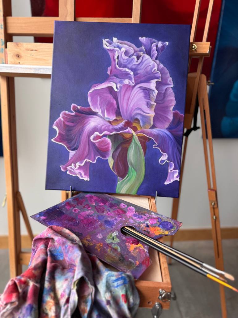 Original Realism Floral Painting by Daria Eibert