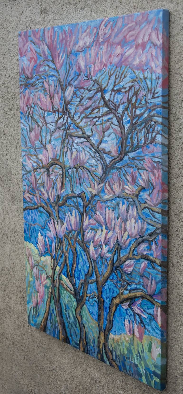 Original Contemporary Floral Painting by Lilit Vardanyan