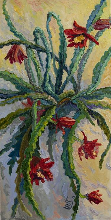 Print of Expressionism Floral Paintings by Lilit Vardanyan