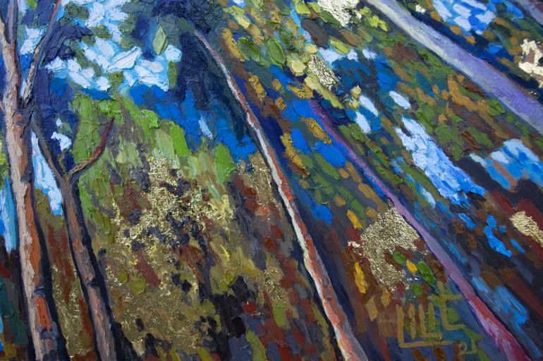 Original Abstract Expressionism Landscape Painting by Lilit Vardanyan