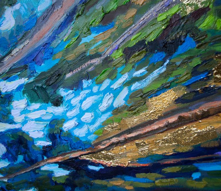 Original Abstract Expressionism Landscape Painting by Lilit Vardanyan