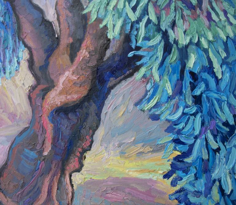 Original Abstract Expressionism Tree Painting by Lilit Vardanyan