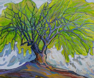 Original Fine Art Tree Paintings by Lilit Vardanyan