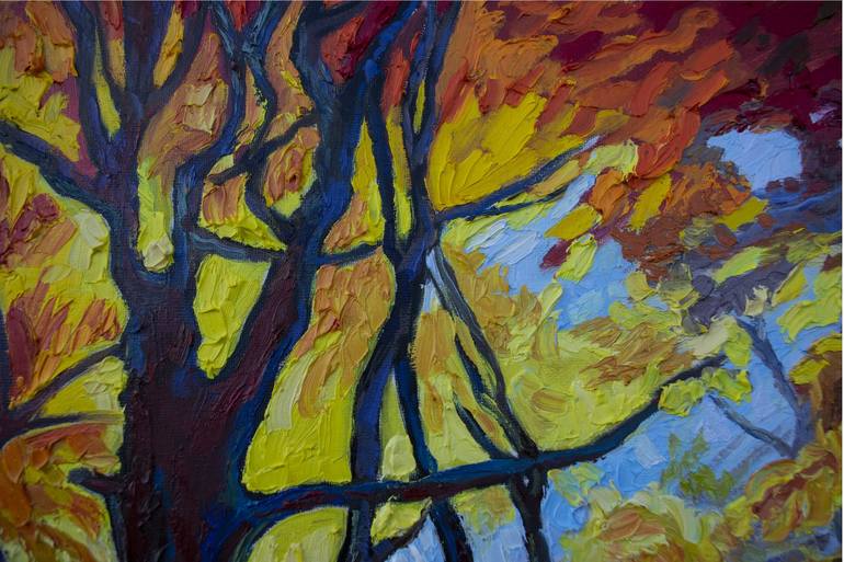 Original Expressionism Landscape Painting by Lilit Vardanyan