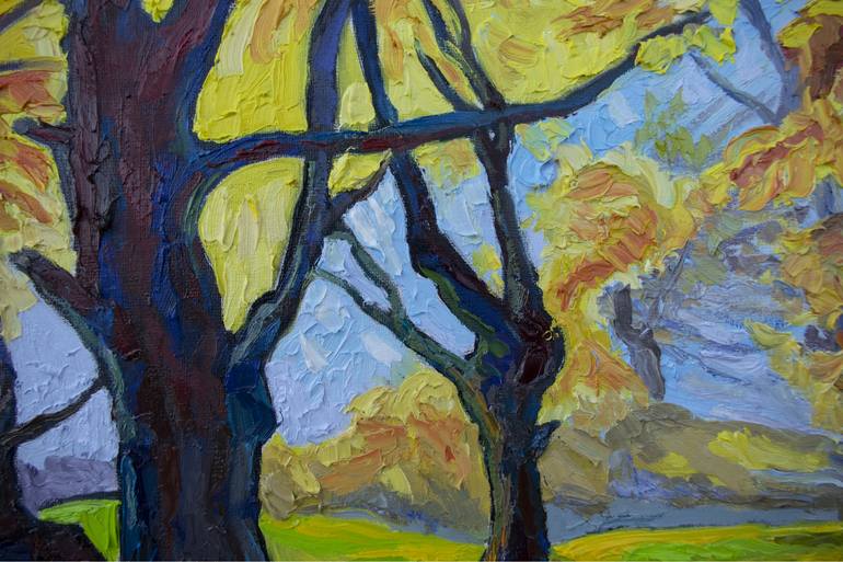 Original Expressionism Landscape Painting by Lilit Vardanyan