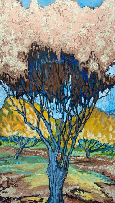 Print of Impressionism Tree Paintings by Lilit Vardanyan