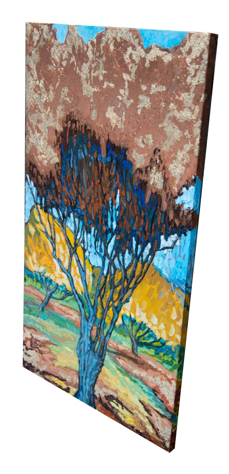 Original Impressionism Tree Painting by Lilit Vardanyan