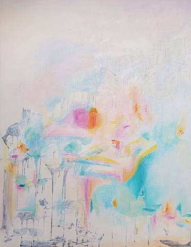 Original Abstract Expressionism Abstract Paintings by Linds Miyo