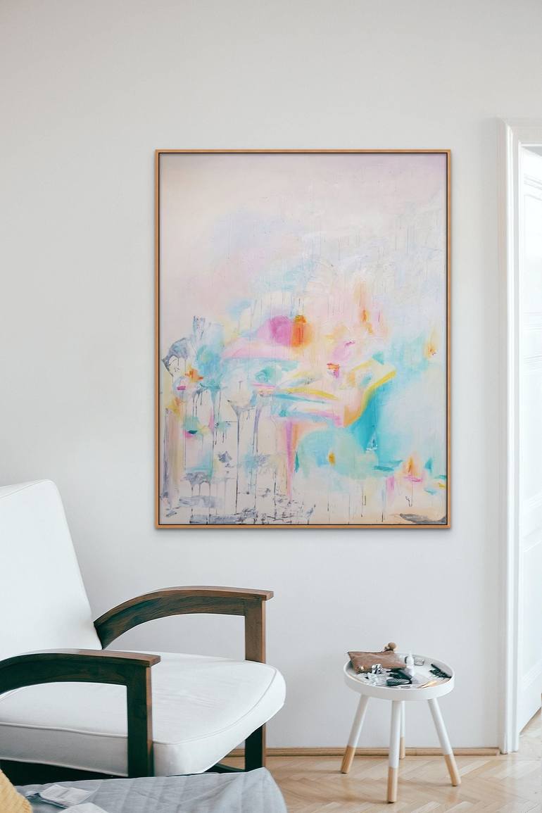 Original Abstract Expressionism Abstract Painting by Linds Miyo