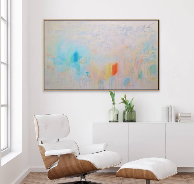 Original Abstract Expressionism Abstract Painting by Linds Miyo