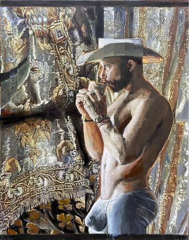 Original Contemporary Men Paintings by Esteban Chavez