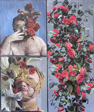 Original Figurative Botanic Paintings by Esteban Chavez