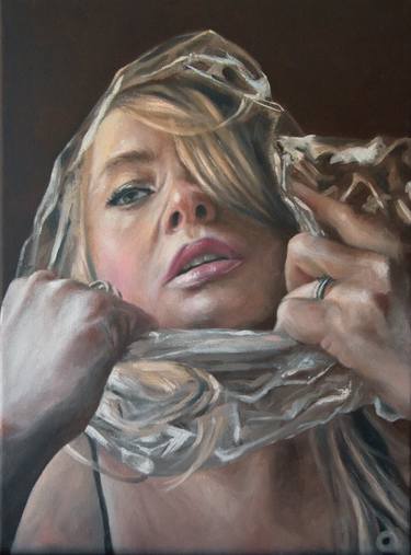 Original Figurative People Paintings by Adelacreative Adela Trifan