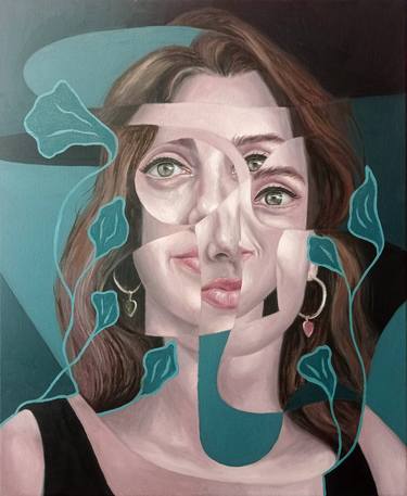 Original Portraiture People Paintings by Adelacreative Adela Trifan