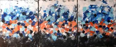 Original Abstract Expressionism Abstract Paintings by Adelacreative Adela Trifan