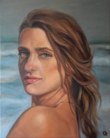 Original Figurative People Paintings by Adelacreative Adela Trifan