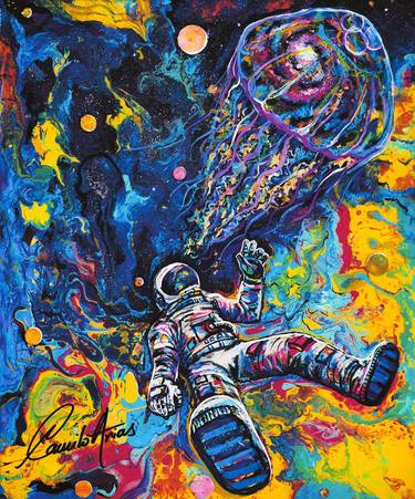 Print of Expressionism Outer Space Paintings by Camilo Arias