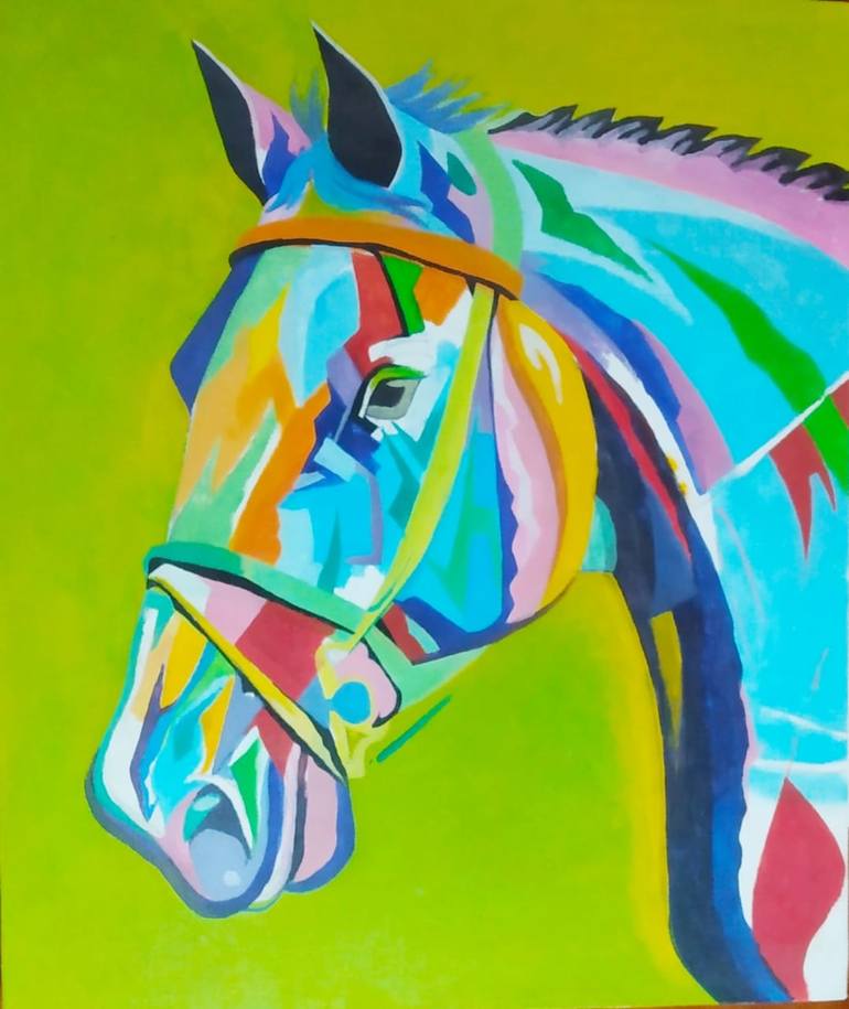colorful horse drawings