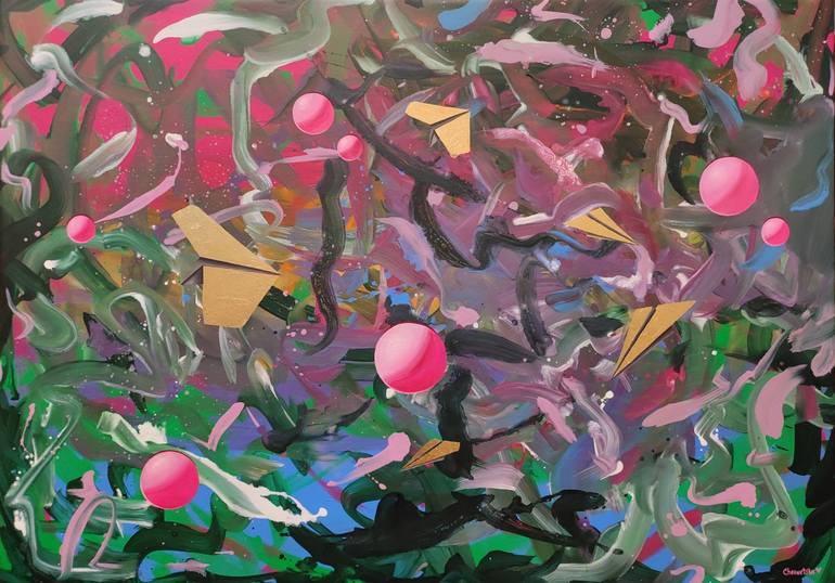 Print of Abstract Expressionism Abstract Paintings by Vira Chernetska