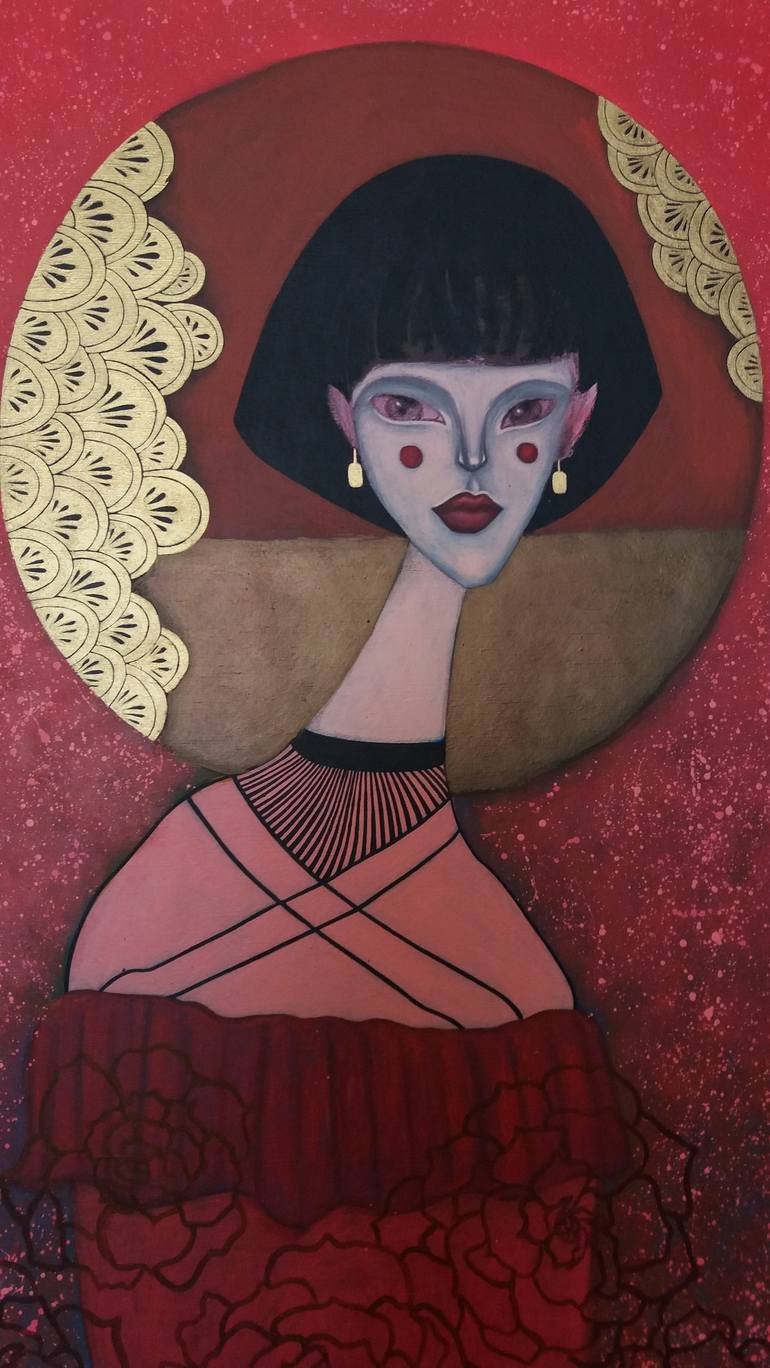 Original Women Painting by Vira Chernetska