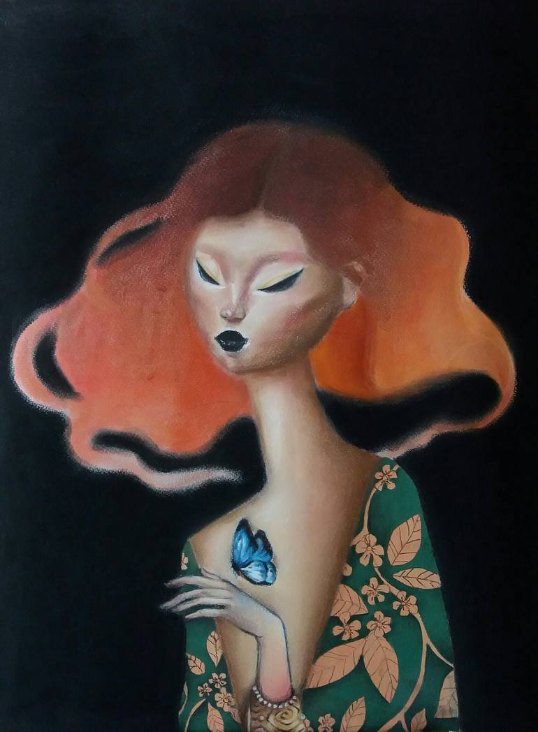 Original Conceptual Women Painting by Vira Chernetska