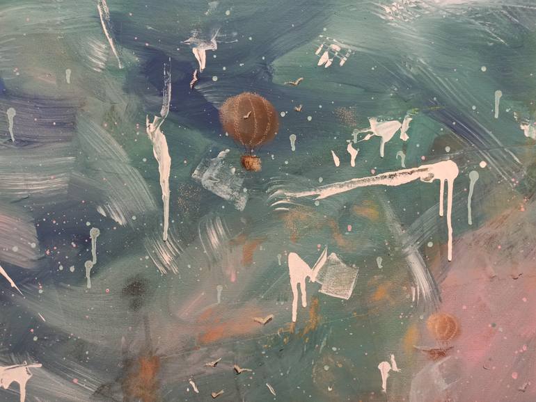 Original Art Deco Abstract Collage by Vira Chernetska