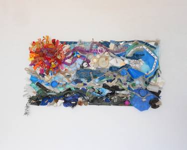 Print of Abstract Expressionism Seascape Collage by Sara Lagonigro