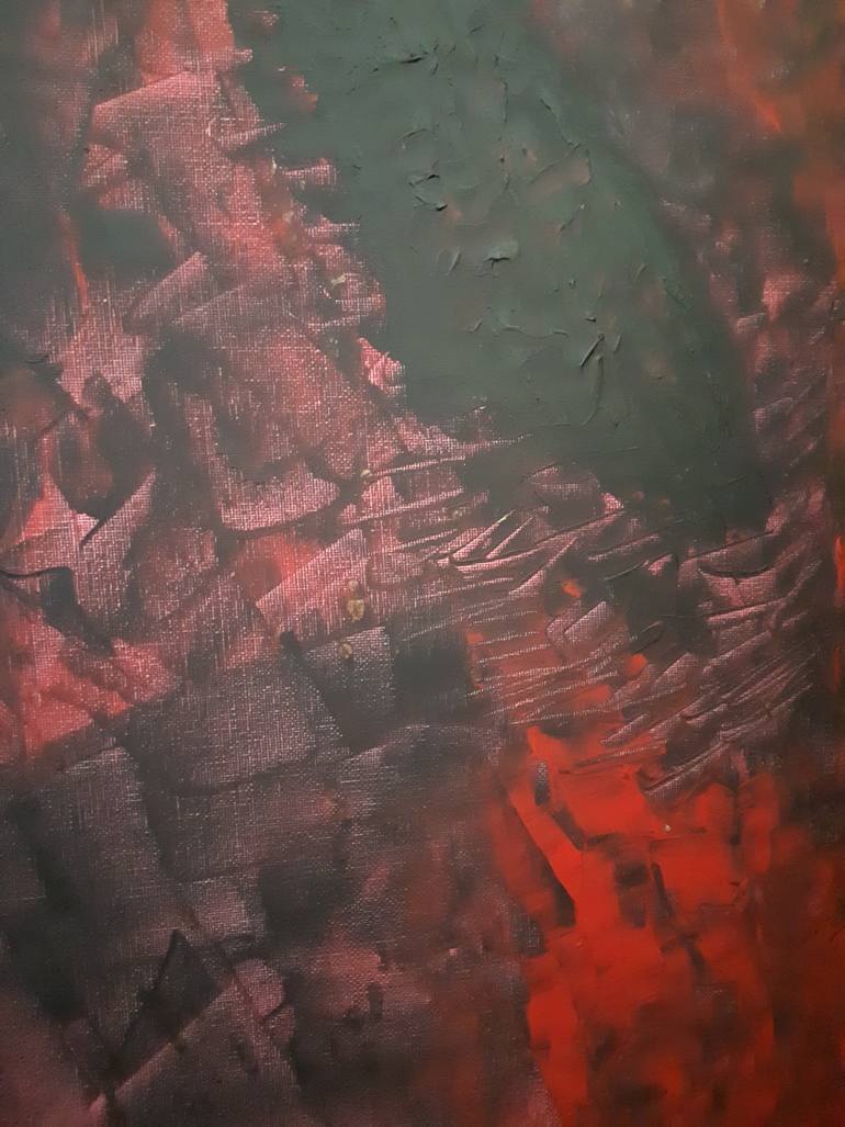 Original Abstract Expressionism Abstract Painting by Howard Parsell