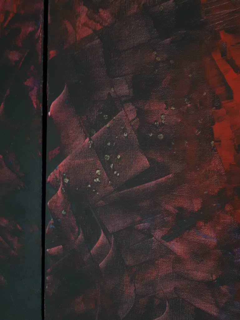 Original Abstract Expressionism Abstract Painting by Howard Parsell