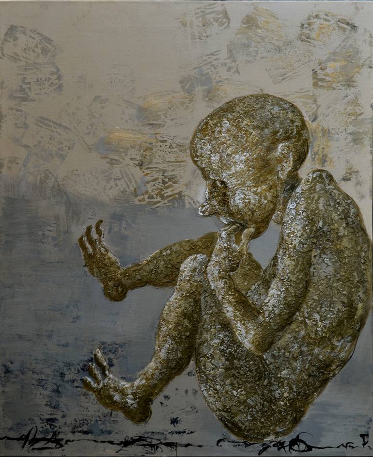 Original Conceptual People Painting by Nadia Pronina