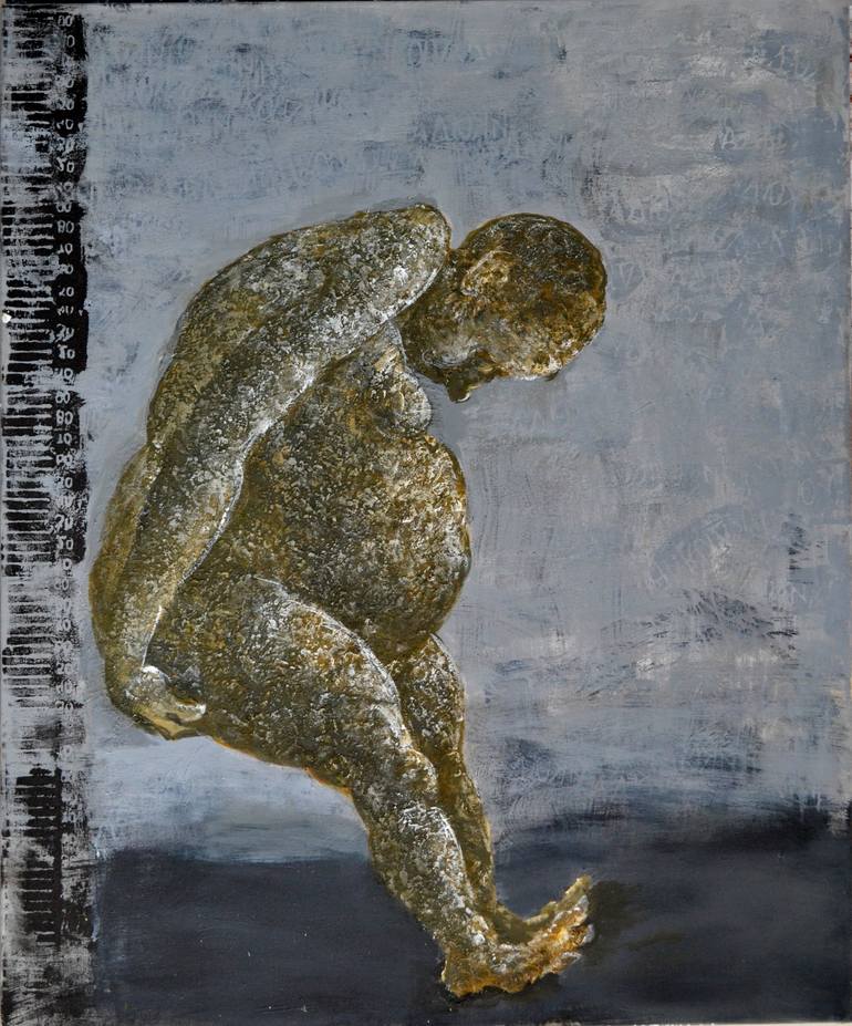 Original Conceptual People Painting by Nadia Pronina