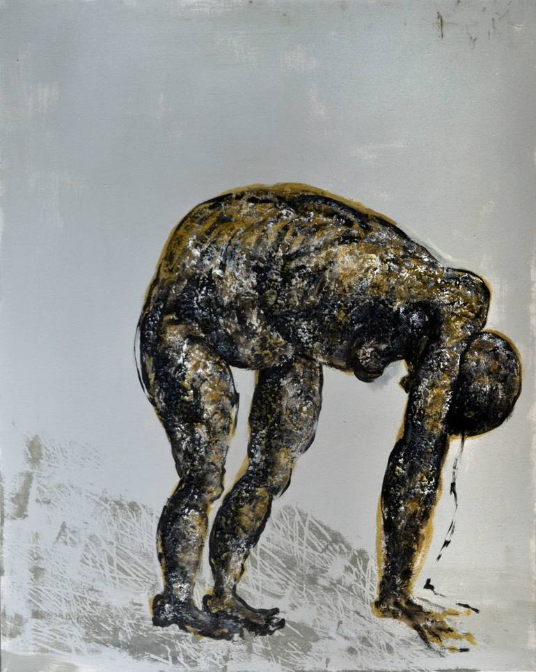 Original Conceptual People Painting by Nadia Pronina
