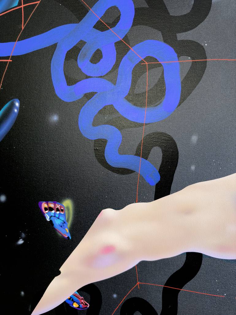 Original Contemporary Abstract Painting by Sonia The Mukha