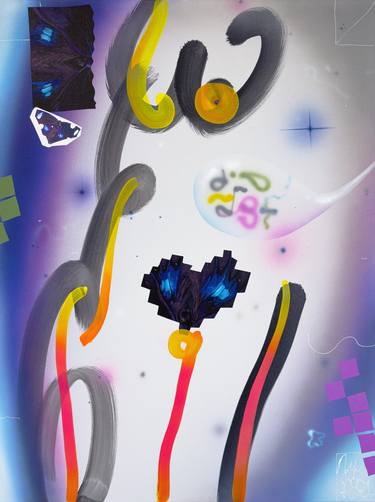 Original Contemporary Abstract Painting by Sonia The Mukha