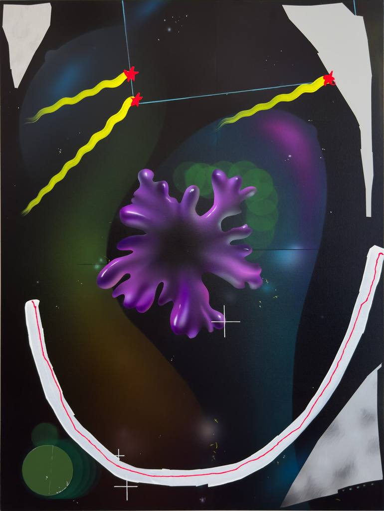 Original Abstract Painting by Sonia The Mukha | Abstract Art on Canvas | You are here again
