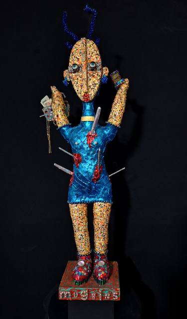 Original Figurative Women Sculpture by Andru Fijalkowski