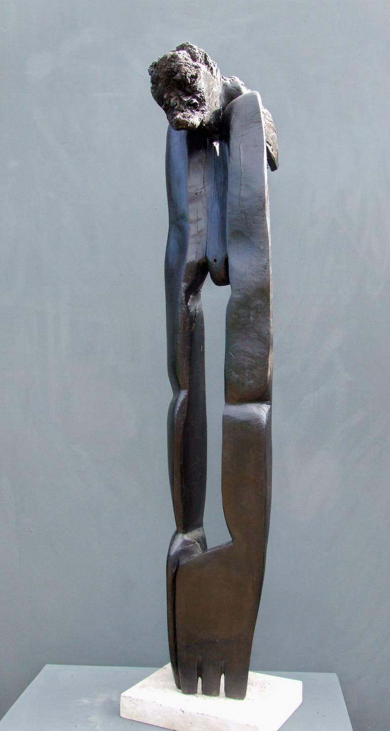 Original Figurative Political Sculpture by Andru Fijalkowski