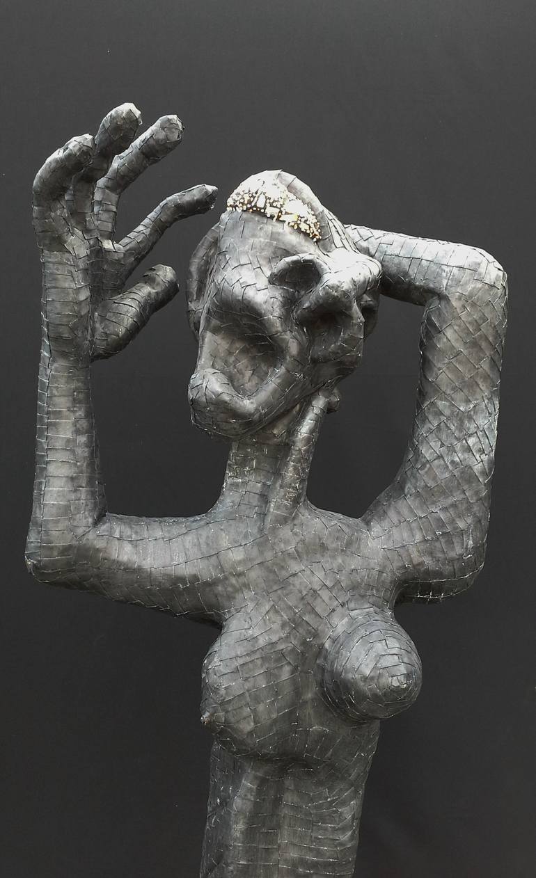 Original Figurative People Sculpture by Andru Fijalkowski