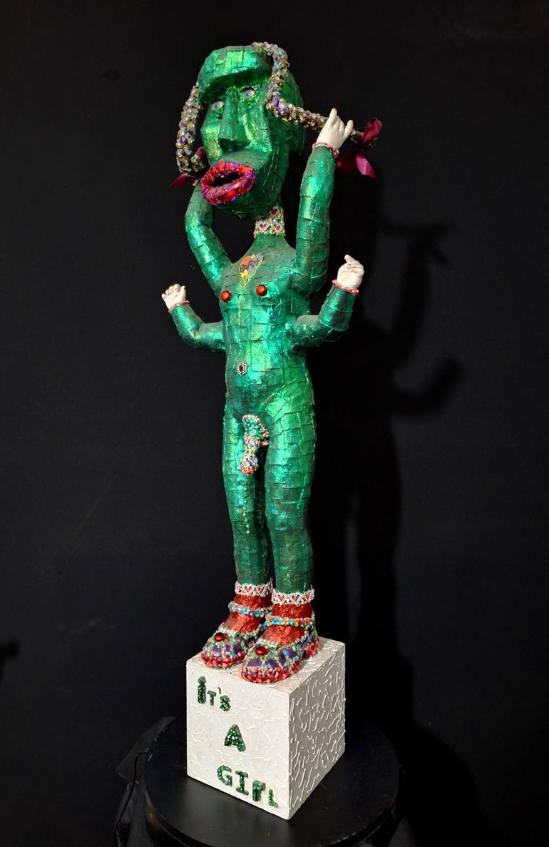 Original Figurative Women Sculpture by Andru Fijalkowski