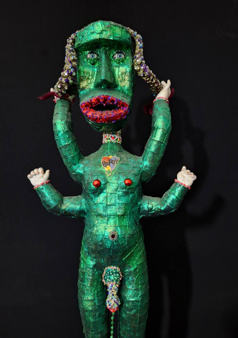 Original Figurative Women Sculpture by Andru Fijalkowski