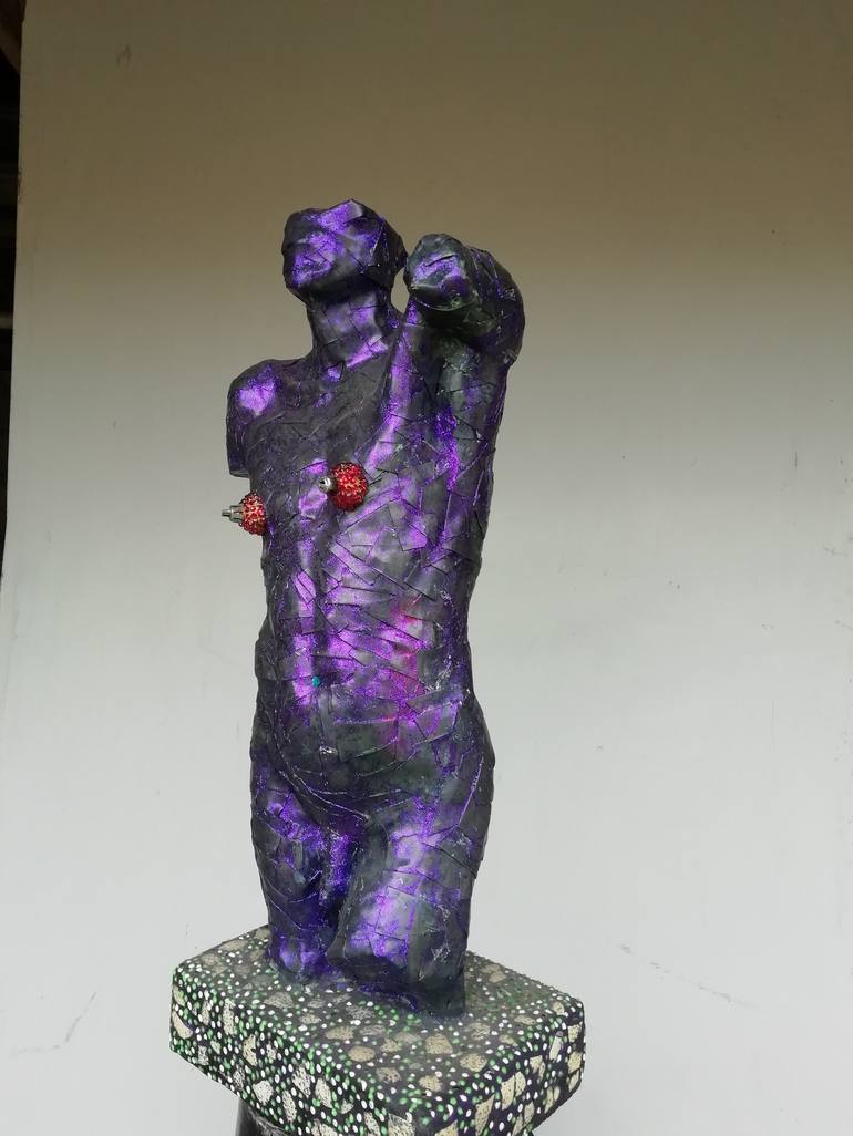 Original Expressionism Nude Sculpture by Andru Fijalkowski