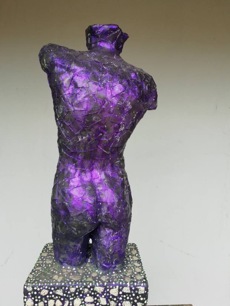 Original Expressionism Nude Sculpture by Andru Fijalkowski