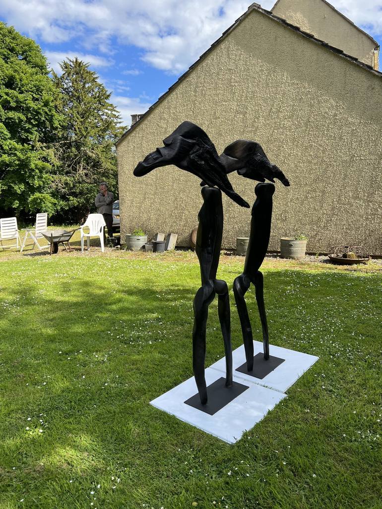 Original Family Sculpture by Andru Fijalkowski