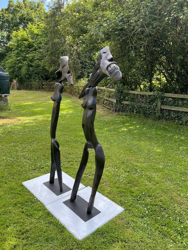 Original Figurative Family Sculpture by Andru Fijalkowski