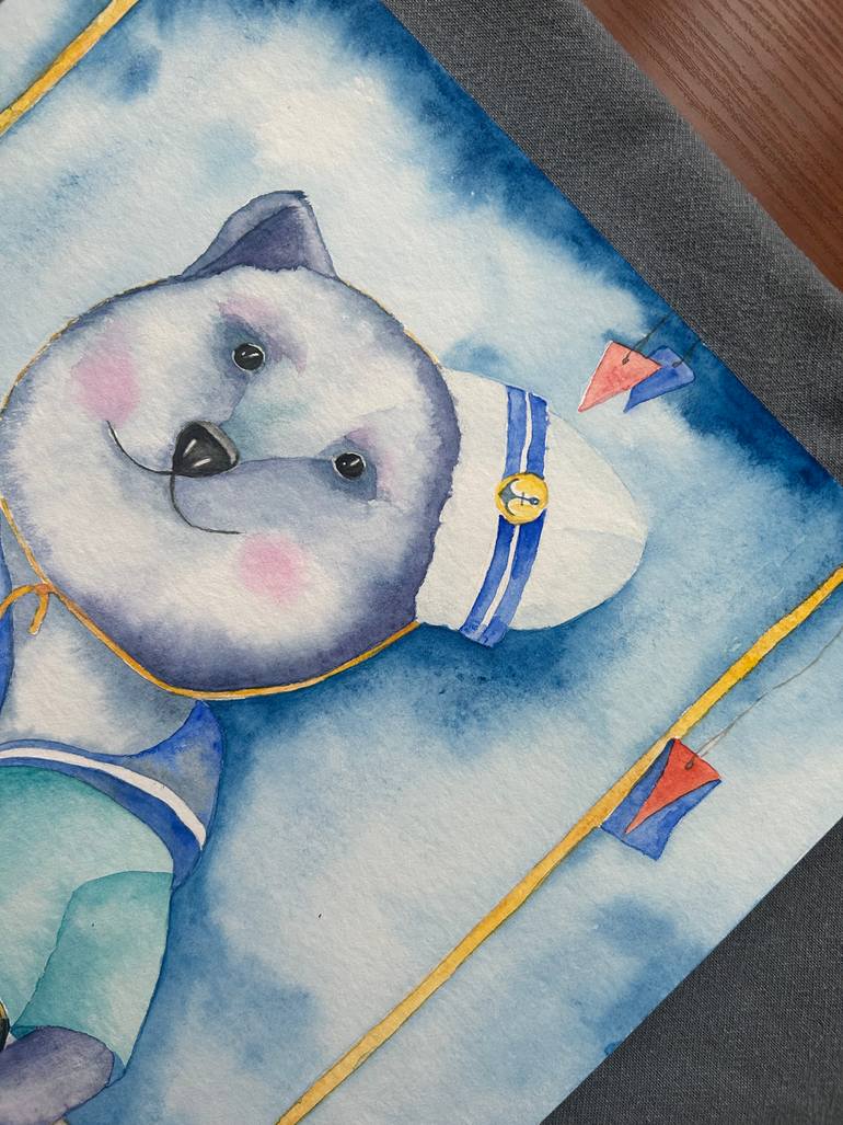 Original Illustration Animal Painting by Olga Haak