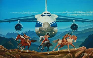 Print of Illustration Airplane Paintings by Taras Gabrel