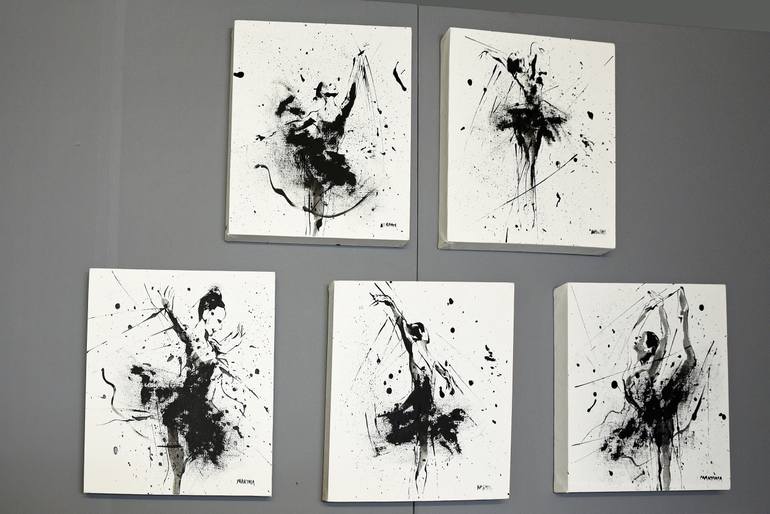 Original Abstract Performing Arts Painting by Makiwa Mutomba
