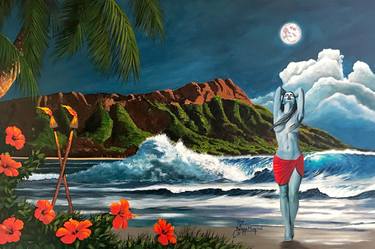 Print of Seascape Paintings by Carlos Serra